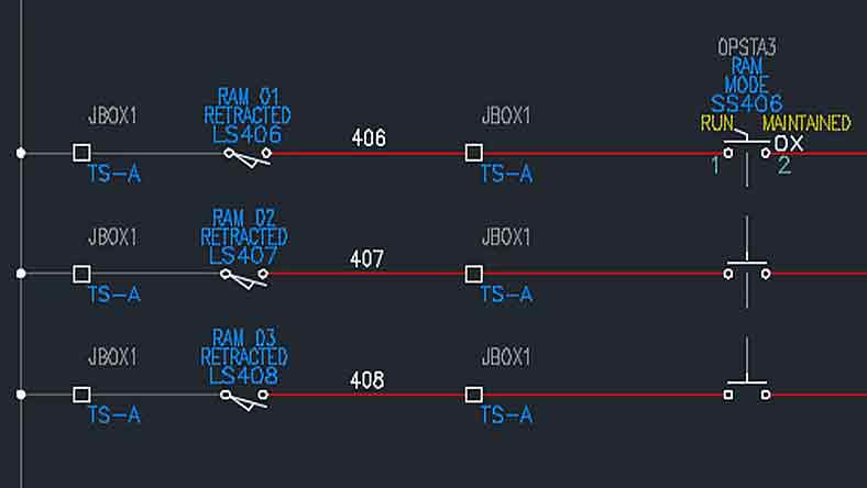 Electrical schematic nodes
