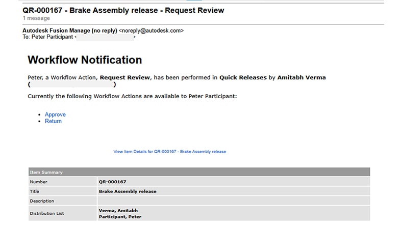 Fusion Manage notifications