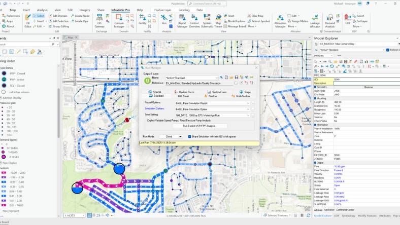 Model calibration integration with InfoWater Pro and Info360 Insight