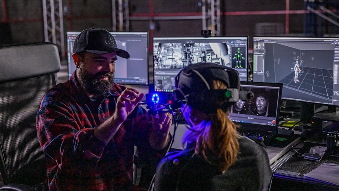 Motion capture at the studios of Autodesk customer