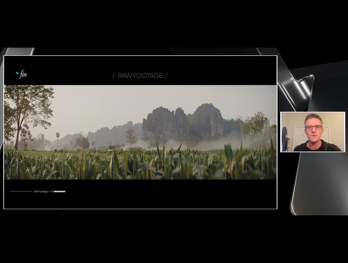 A scene from feature film visual effects post-production