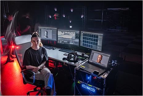 Motion capture at the studios of Autodesk customer