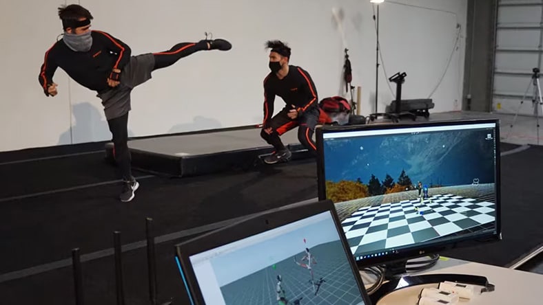 Motion capture at the studios 