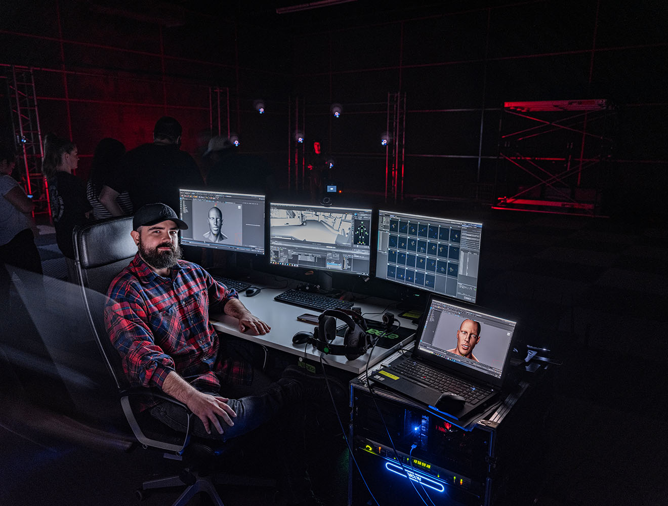 Motion capture at the studios of Autodesk customer