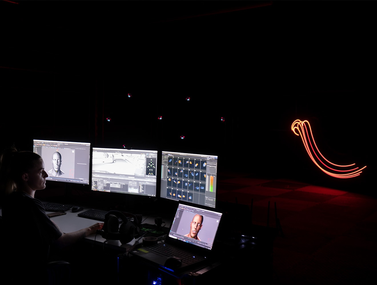 Motion capture at the studios of Autodesk customer