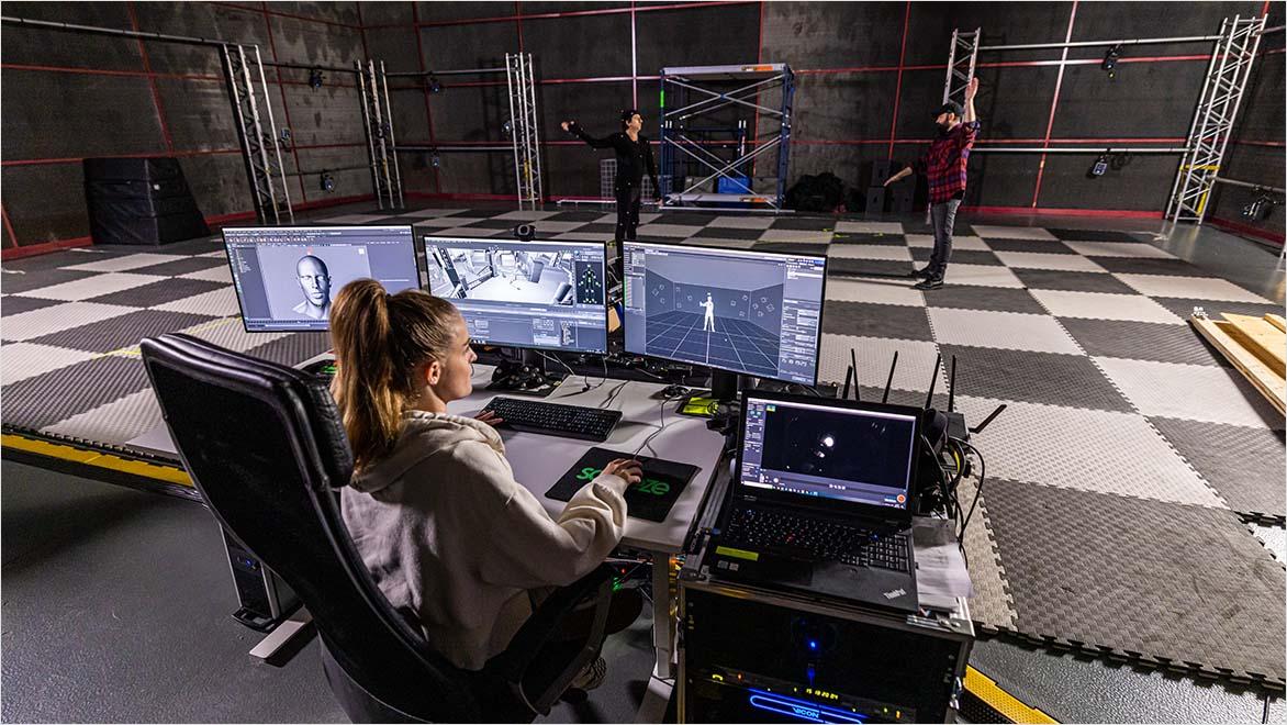 Motion capture at the studios of Autodesk customer