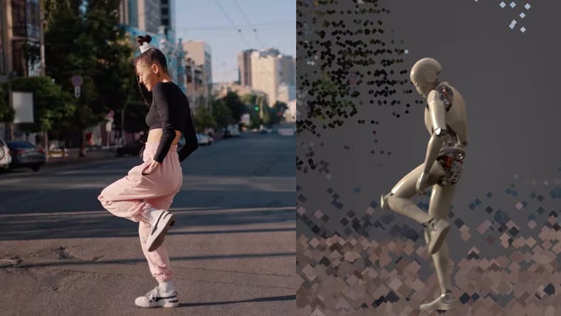 girl and robot side-by-side