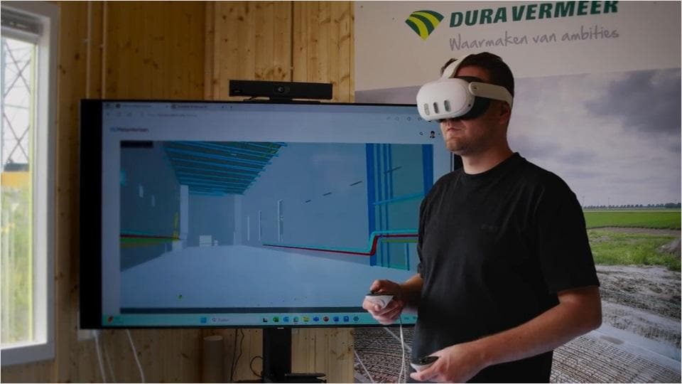 Individual with a VR headset 