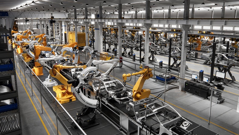 Automotive industry for warehouse simulation