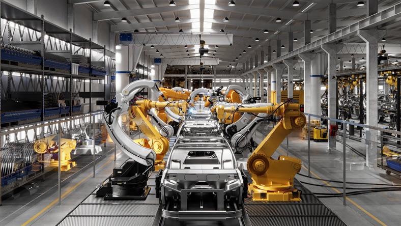 Automotive industry for factory simulation