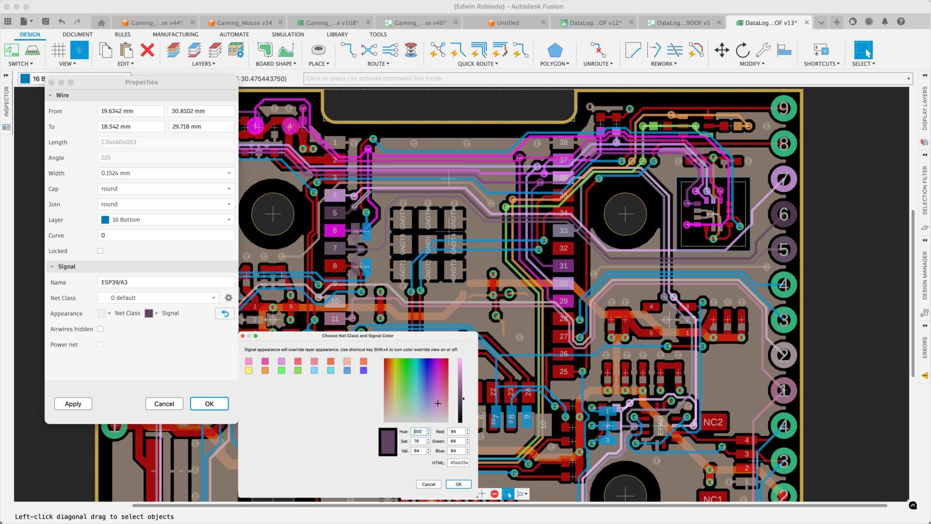 Autodesk Fusion, PCB design software.