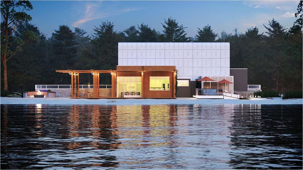 Residential building rendering created in Revit LT.