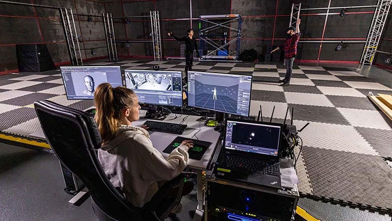 Motion capture at the studios of Autodesk customer.