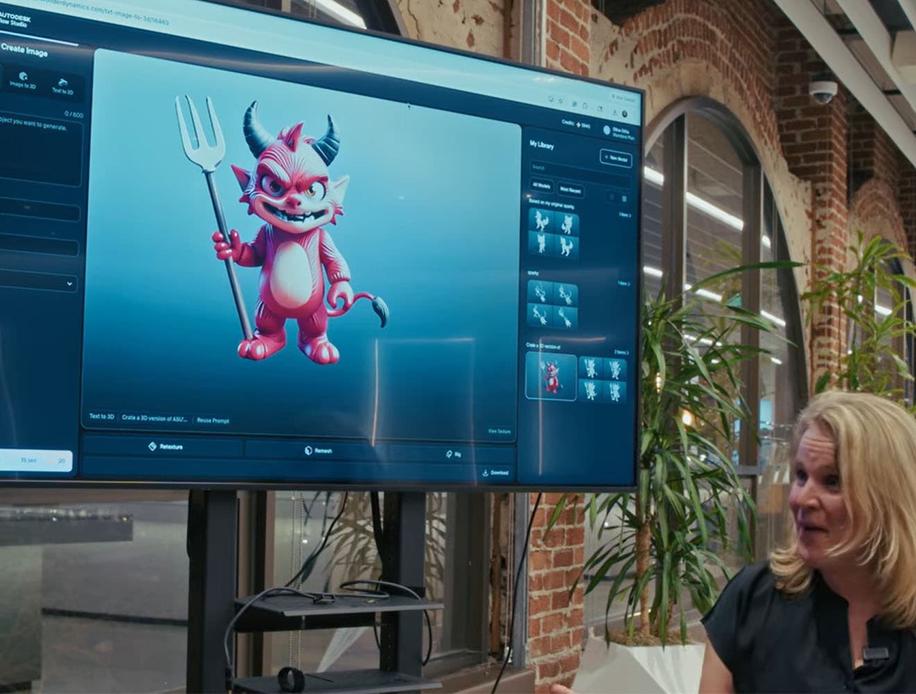 3D game character prototyping with AI‑assisted design.