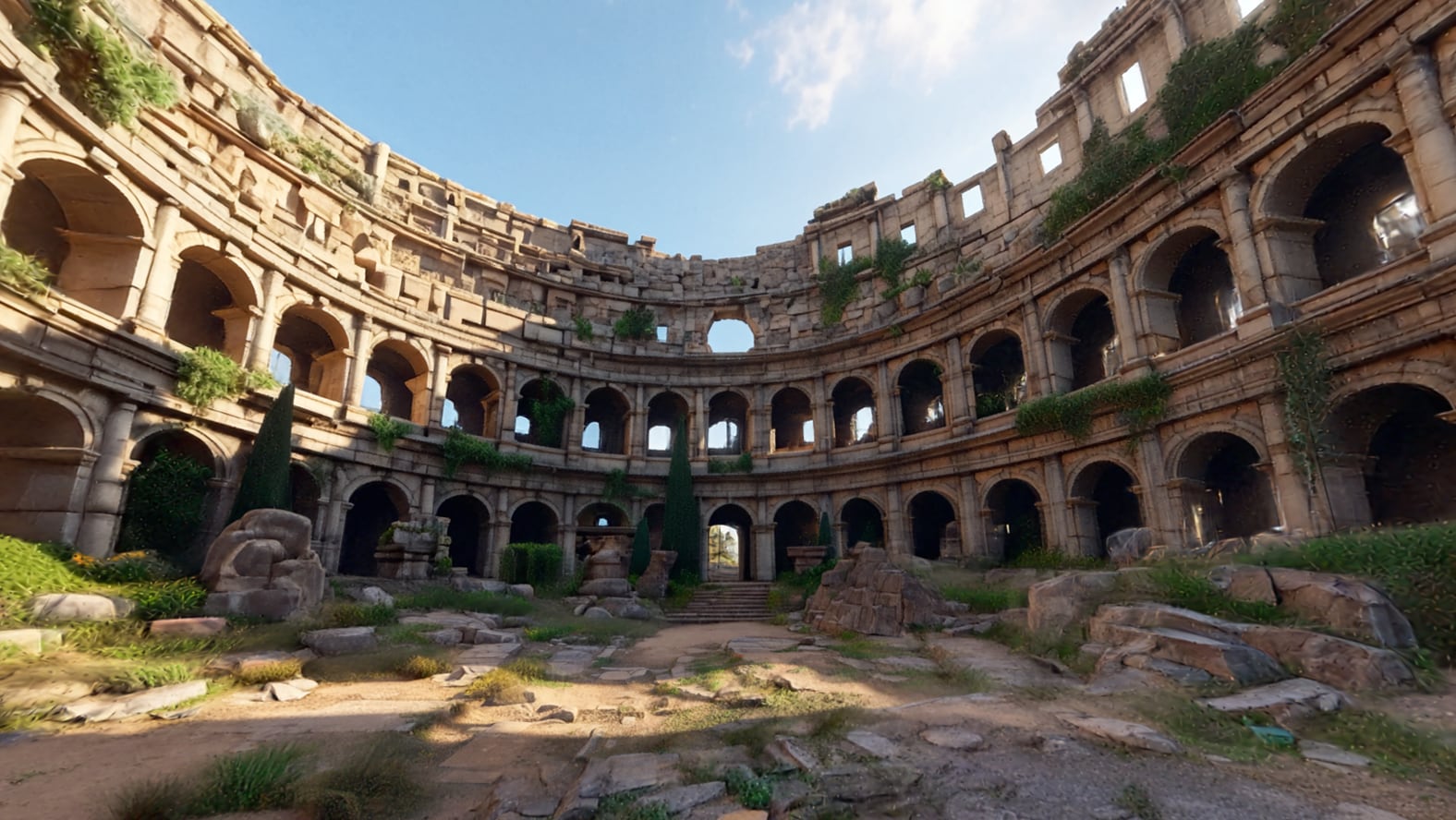 AI generated image of a colosseum