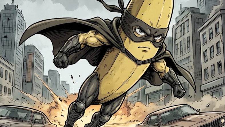 superhero banana
