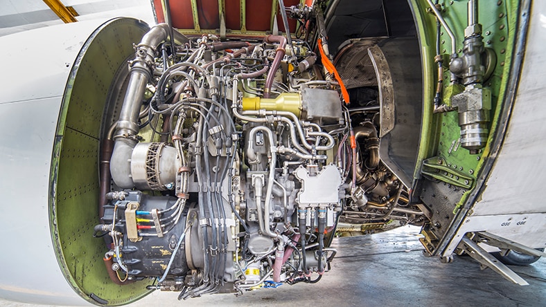 Aerospace components manufactured using mill-turn software.