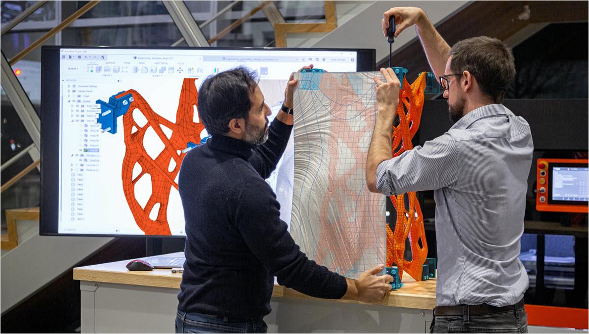 Based out of the Autodesk Technology Centre in Toronto, LuxMea is using their residency to explore industrialized construction through digital fabrication, with a focus on researching generative design for large and complex structural systems.