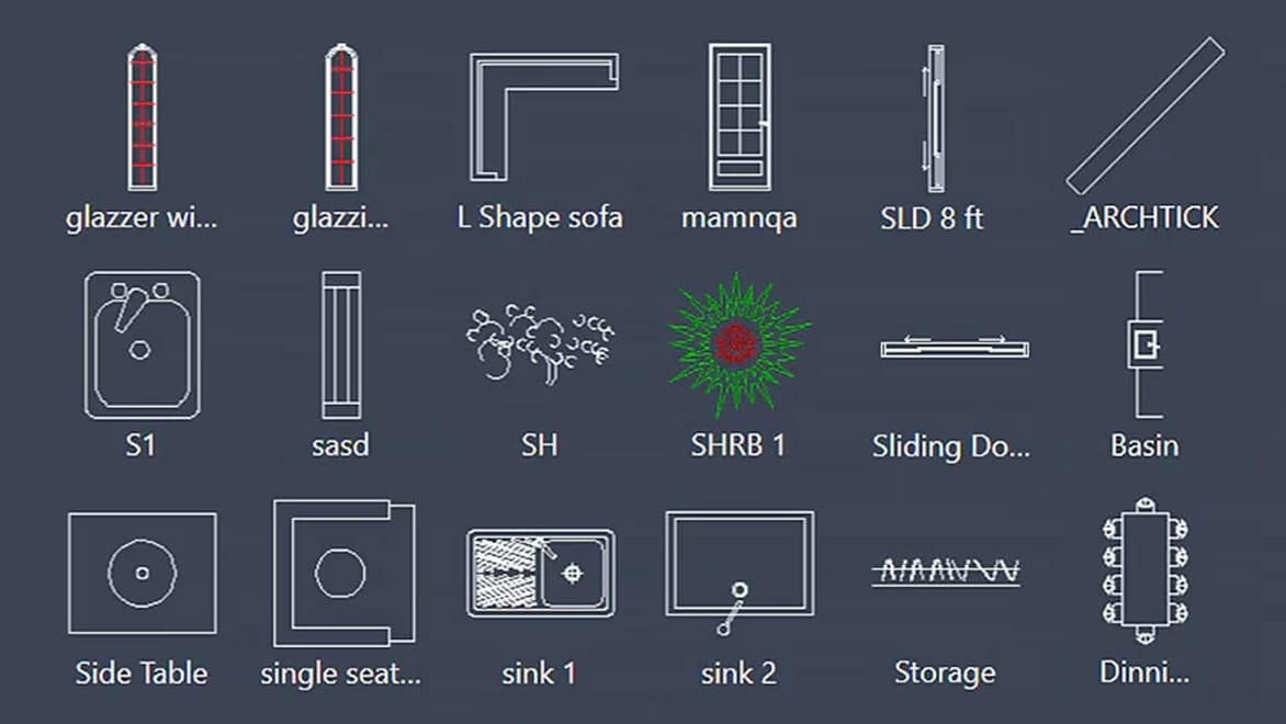 CAD Blocks | Drawing Symbols 3D CAD Autodesk