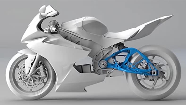 3D-Rendering eines Motorrads von Lightning Motorcycle