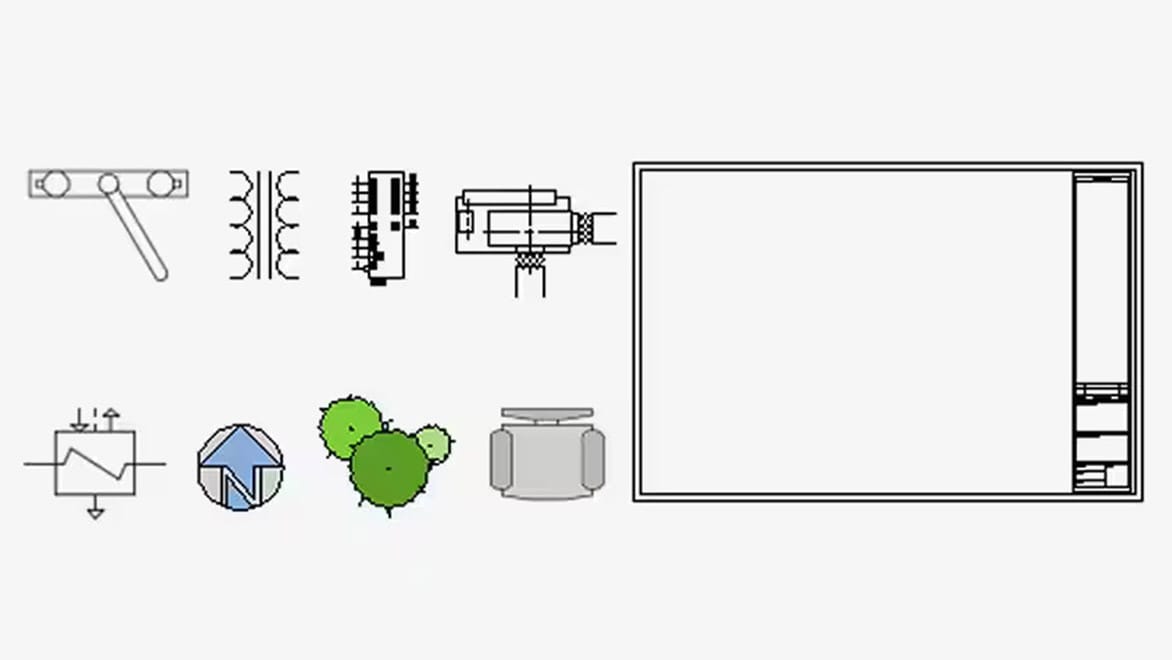 Cad Blocks Drawing Symbols For 2d