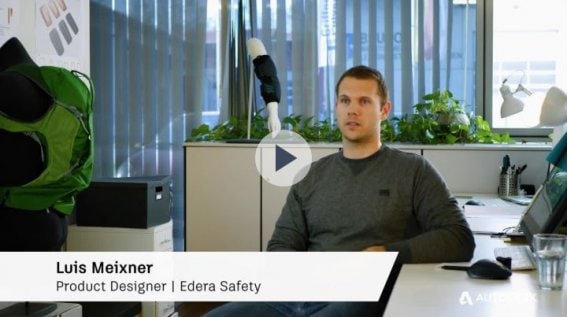 Generative design was a key element in designing a new back protection system. Courtesy of Edera Safety