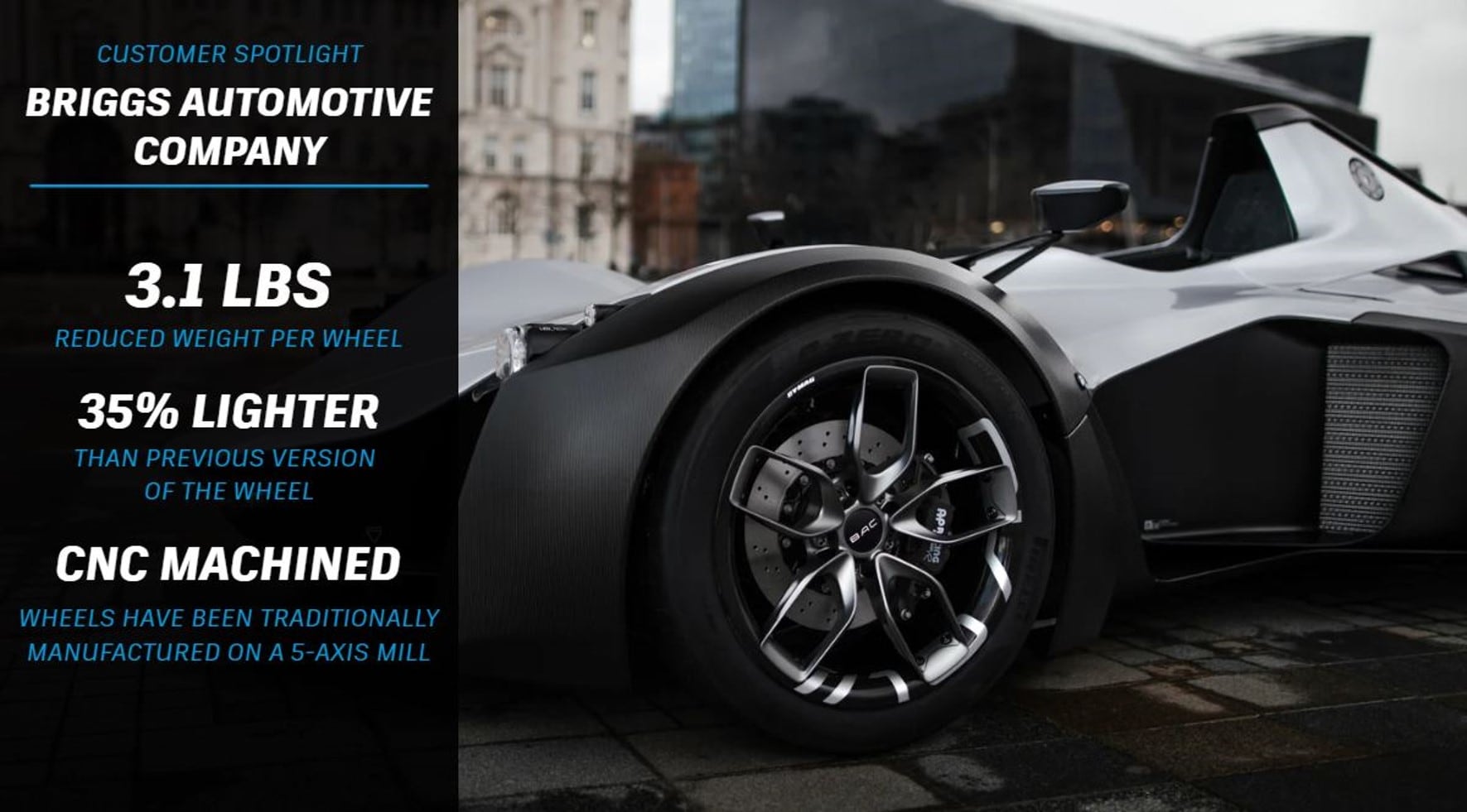 Briggs Automotive Company used generative design technology to redesign and optimize the wheels for the BAC Mono | Automotive | Autodesk