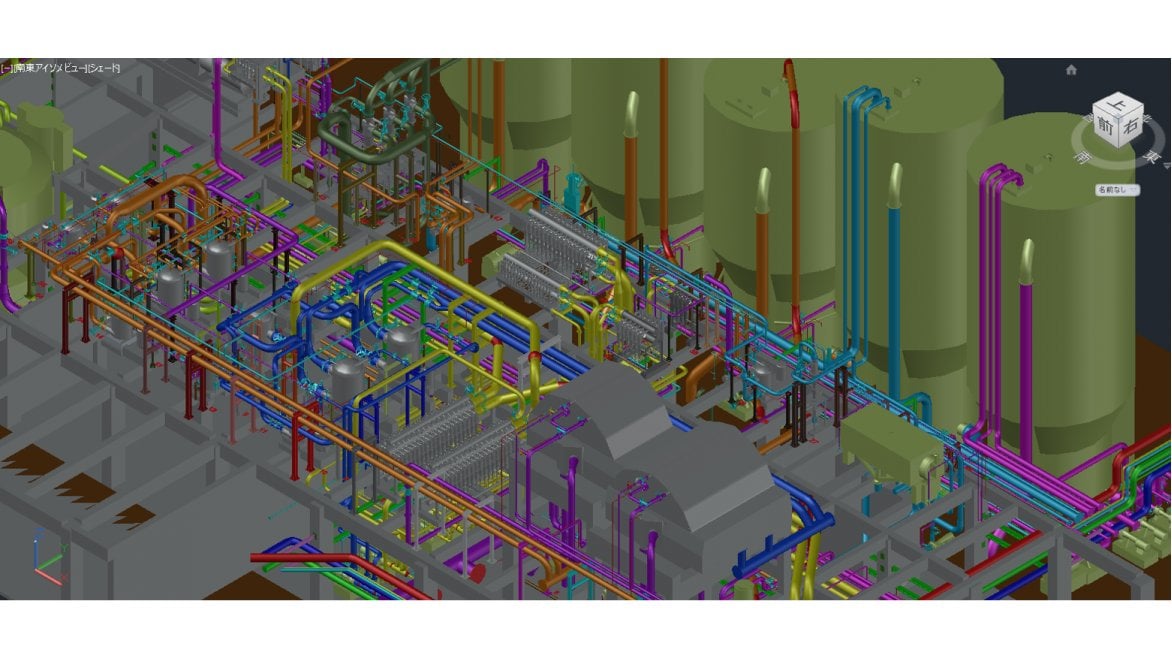 Plant 3D でモデリングした 3D データ