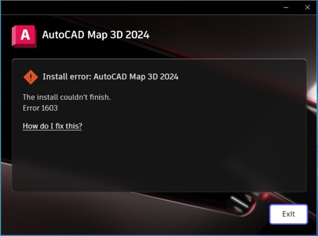 Autocad Map 3d Error Image 