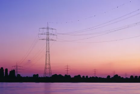 Transmission towers and utility lines