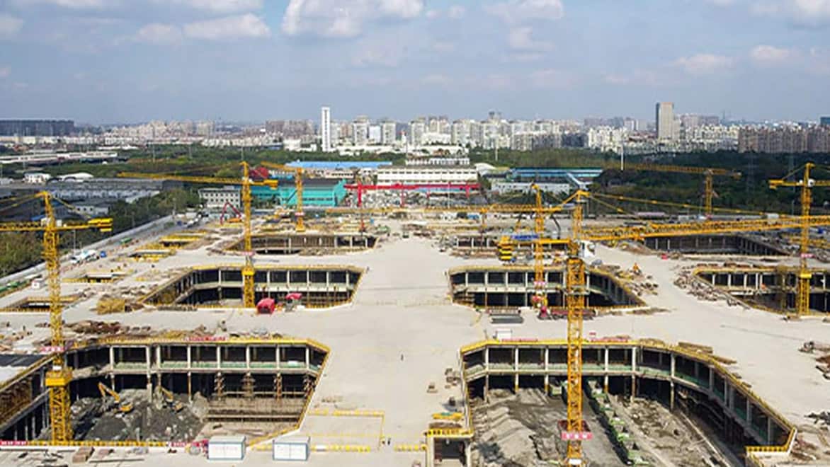 construction site of Shanghai Taihe WWTP
