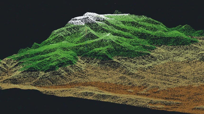 3D マップ作成の技術で3d 地形 モデル
