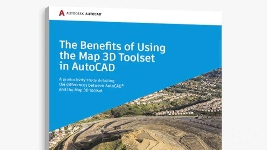 AutoCAD Map 3D ツールセットのメリット:  AUTOCAD 生産性検証レポートの表紙