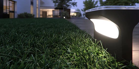 带灯光的室外景观的 3ds Max 渲染