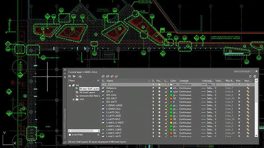 Landscape design in AutoCAD for Pinterest