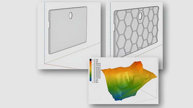 Photo with Moldflow overlay using Inpro twino VR.