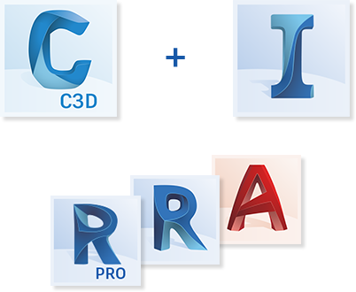 logos for civil 3d infraworks revit recap autocad