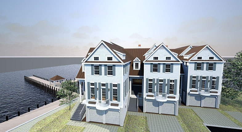 Haus am See, erstellt mit Autodesk CAD Software.