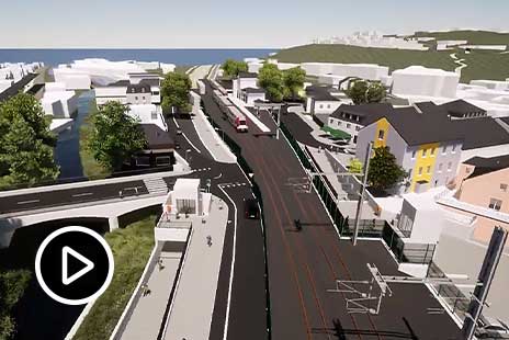 Video: Engineering firm creating preliminary designs of rail transportation system