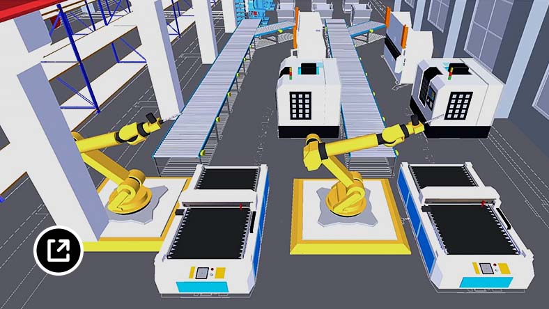 使用工厂任务、数据源和更多工具实现的工厂车间渲染 