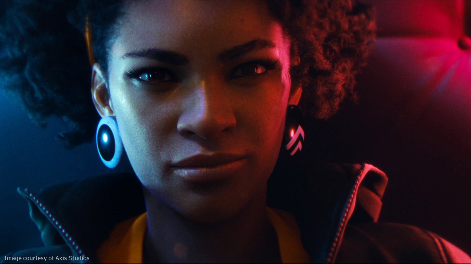 Image d'une jeune femme afro-américaine de la bande-annonce du jeu DEATHLOOP