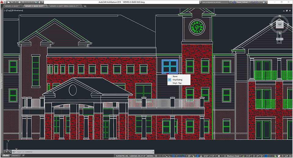 Design of retirement community in AutoCAD