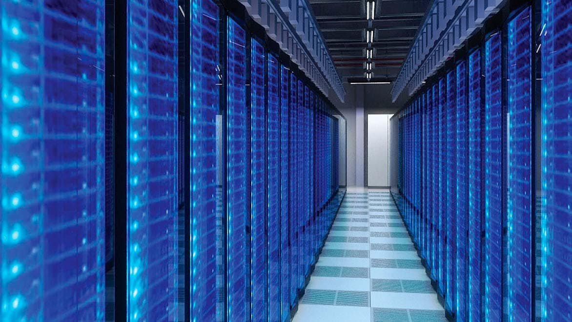 Large server room