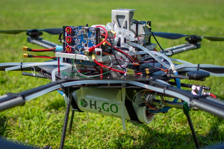 Drohne mit Wasserstoffreaktor, entwickelt von H2GO Power