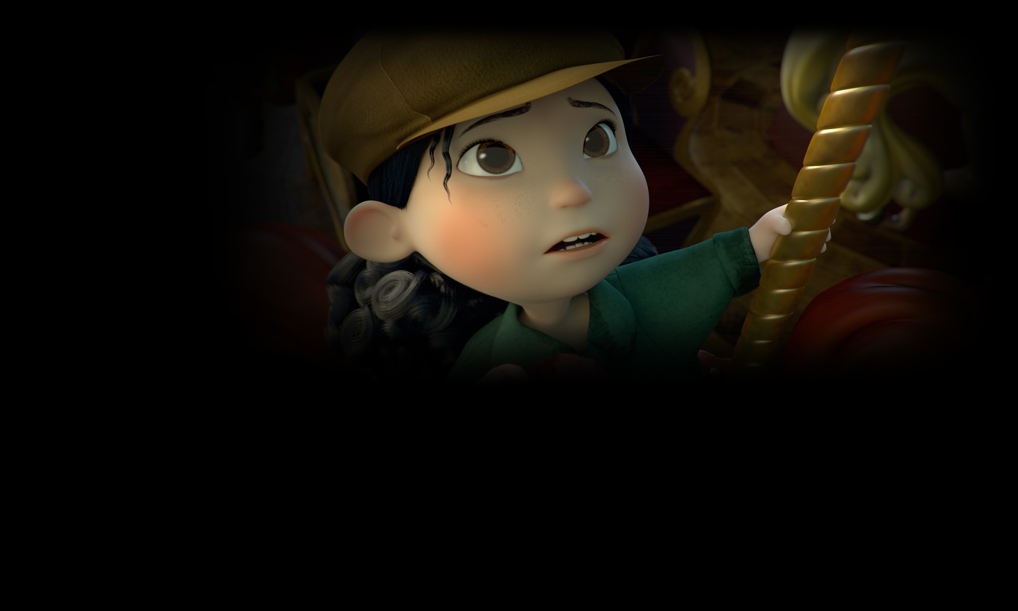 Escena de la película de animación en 3D Mila