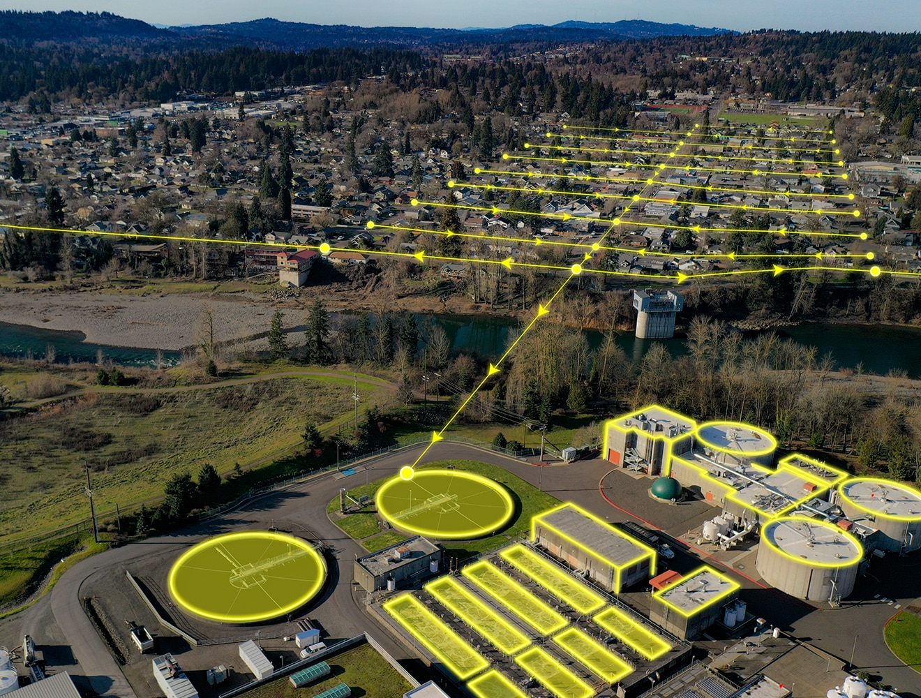 Autodesk water distribution overlay