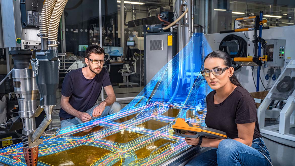 AI-powered digital models accelerating advanced manufacturing.