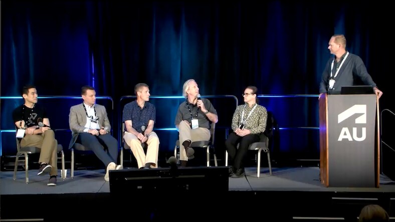 Screenshot of AU 2024 panelists on OpenUSD