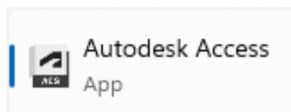 A screenshot showing the Autodesk Access App Icon