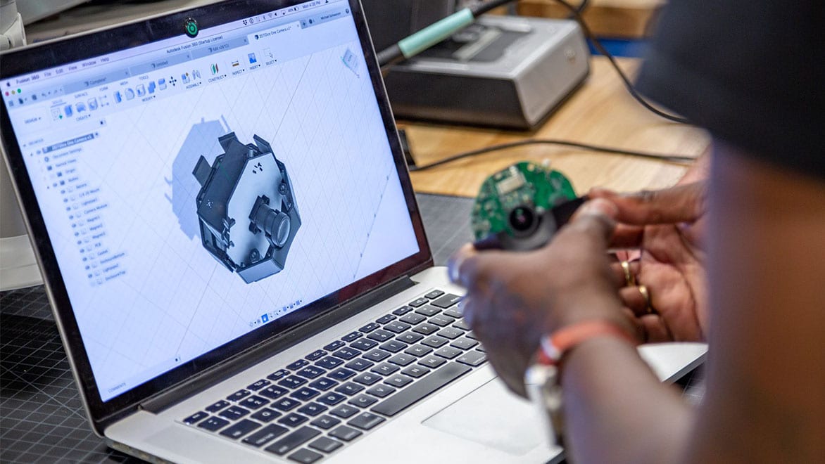 Product design and engineering workflow on a connected platform.